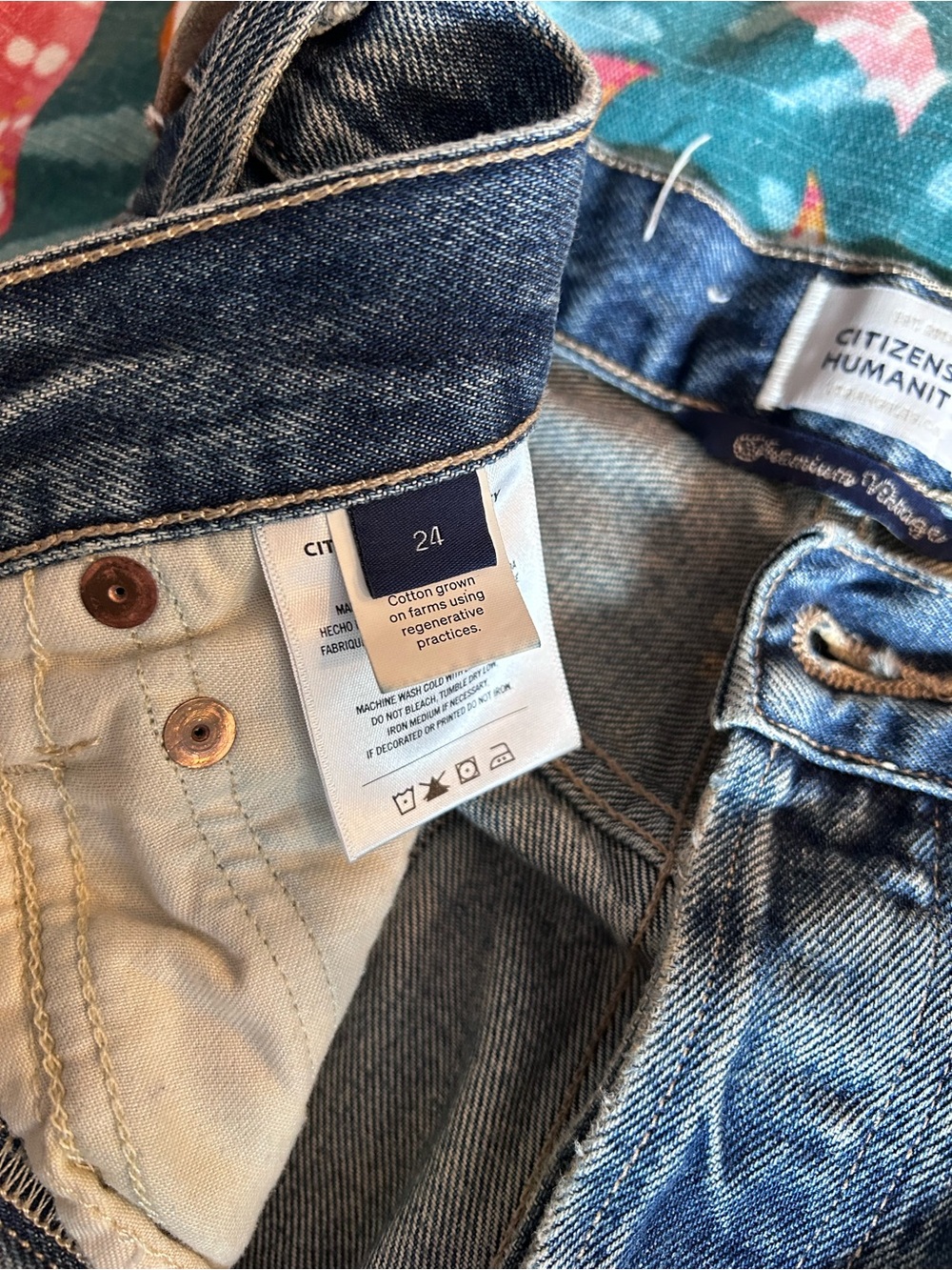 TWO pairs Citizens of Humanity jeans, like new! Style Ayla; 2 different washes. - Picture 7 of 12